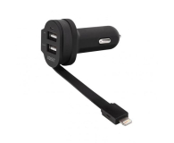 Xqisit Ładowarka SAM. XQISIT 6A  lightning/2x USB CZARNA # - 1426579 - zdjęcie 1